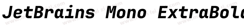 JetBrains Mono ExtraBold字体转换